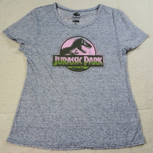 Jurassic Park Gray T Shirt Size Medium - Picture 1 of 6